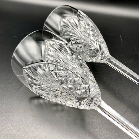 ‼️PENDING‼️ Waterford Crystal Waterville Water Goblets SET/2 IRELAND 7-7/8” NWOT - Picture 9 of 16